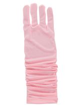 Girls Pink Princess Gloves