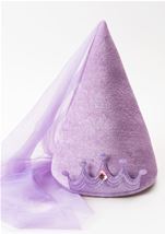Girls Purple Princess Cone Hat