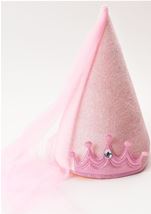 Kids Pink Princess Girls Cone Hat