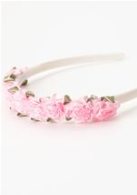 Pink Flower Girls Headband