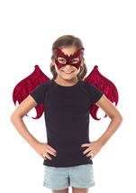 Unisex Red Dragon Wings And Mask