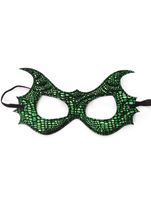 Kids Unisex Green Dragon Wings And Mask Set
