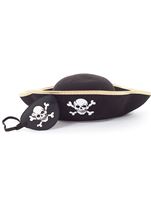 Unisex Pirate Hat And Eye Patch 