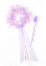 Kids Girls Lilac Fairy Halo And Wand