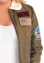 Adult Women Stylish Nylon Bomber Jacket
