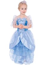 Girls Cinderella Blue Princess Costume