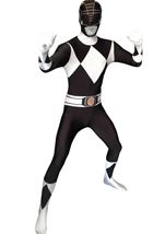 Adult Black Power Ranger Morphsuit Men Costume