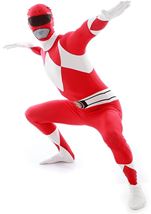 Adult Red Power Ranger Morphsuit Men Costume