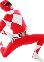 Adult Red Power Ranger Morphsuit Men Costume