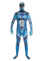 Movie Blue Power Ranger Morphsuit Men Costume