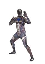 Movie Black Power Ranger Morphsuit Men Costume