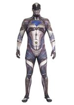 Movie Black Power Ranger Plus Size Morphsuit Men Costume 