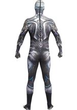 Adult Movie Black Power Ranger Plus Size Morphsuit Men Costume 