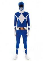 Adult Blue Power Ranger Morphsuit Men Costume