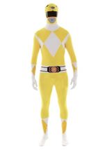 Adult Yellow Power Ranger Morphsuit Men Costume