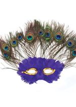 Peacock Masquerade Feather Mask