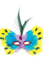 Masquerade Butterfly Sequin Feather Mask
