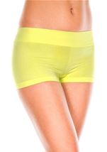 Stretched Booty Woman Shorts Neon Yellow