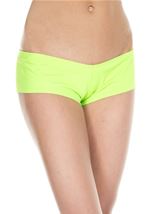 Woman Micro Mini Shorts Neon Green