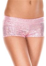 Metallic Pink Woman Shorts