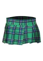 Min Plaid Woman Skirt Green