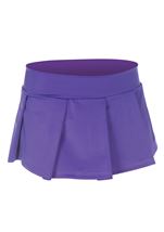 Woman Solid Purple Skirt