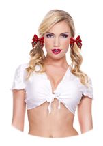 School Girl Top White