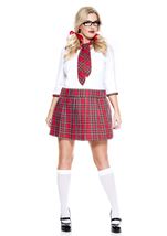 Adult Curvaceous School Nerd Plus Size Woman Costume