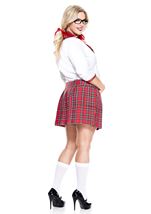 Adult Curvaceous School Nerd Plus Size Woman Costume
