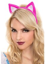 Cat Ears Headband Hot Pink