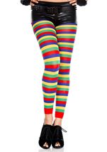 Rainbow Striped Women Leggings