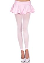 Opaque Footless Tights Baby Pink