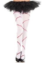 Bloody Stitch Red And White Women Pantyhose