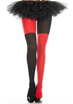 Black And Red Women Pantyhose