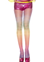 Rainbow Spandex Lace Pantyhose