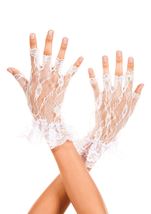 Wist Length Woman Gloves White