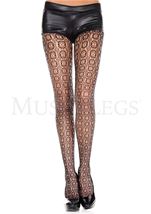 Checker Design Spandex Pantyhose