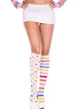 Clown Acrylic Women Knee High