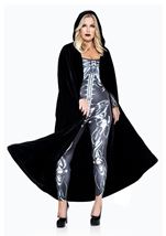 Woman Hooded Cape Black