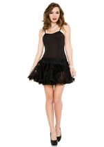 Petticoat Woman Dress Black