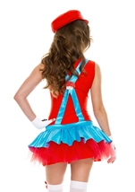 Adult Red Playful Plumber Woman Costume