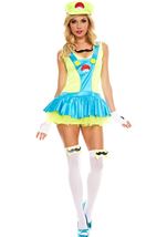 Green Playful Plumber Women Costume