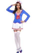 Anchors Away Woman Sailor Costume