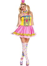 Adult Circus Cutie Clown Plus Size Women Costume