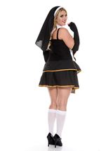 Adult Flirty Nun Woman Plus Costume