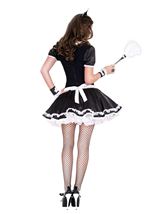 Adult Flowery Lacy French Maid Woman Costume