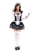 Adult Pretty French Maid Woman Costume