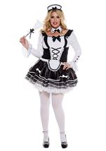 Adult  Proper French Maid Plus Size Woman Costume