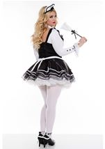 Adult  Proper French Maid Plus Size Woman Costume