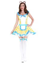 Adult Glistening Goldy Women Costume